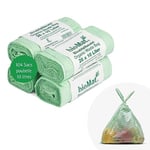 bioMat Sac Poubelle Compostable 10l avec Poignée, 104 Sacs, Qualité Supérieure, Certifié DINplus, Climatiquement Neutre, Fabriqué en Allemagne