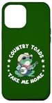 Coque pour iPhone 12 Pro Max Country Toads Take Me Home, crapaud cowboy cool jouant de la musique