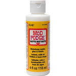 Mod Podge Matte Waterbase Sealer, Glue and Finish - 4 oz