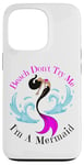 Coque pour iPhone 13 Pro Beach Don't Try Me I'm A Mermaid Funny Black Sirmaids Women