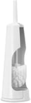 Brabantia WHITE Toilet Cleaning Brush Holder Set Freestanding Bathroom 414664