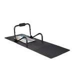 Relaxdays Tapis de protection sol dalle amortissante son fitness noir 60 x 60 cm, 3m² set de 8, 1cm épaisseur, noir 10021532