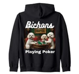 Dogs Playing Poker Bichon Frize Bichon Frize Dog breed Zip Hoodie