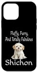 Coque pour iPhone 12 mini Chiot Shichon amusant en fourrure et totalement fabuleux