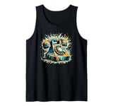 Polygon Art Vintage Telephone Landline Dial Tank Top