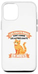 Coque pour iPhone 12/12 Pro Les Chats Roux Sont Comme Les Autres Chats En Mieux Drôle