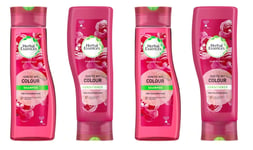 4 x HERBAL ESSENCES Ignite My Colour Shampoo/Conditioner (4 x 400ml) LARGE SIZE