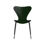 Fritz Hansen Sjuan 3107 stol evergreen, färgad ask, svart stativ