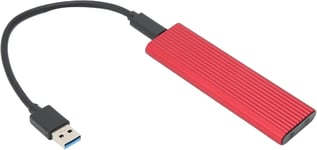 Adaptateur De Boîtier Ssd M.2 Ngff,Boîtier Externe En Alliage D'Aluminium Usb 3.1 M.2 B Key/B + M Key,Prend En Charge Le Ssd M. 2 Serial Ata Nvme 2230/2242/2260/2280(Rouge)