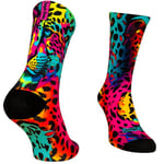 Jungle Socks Chaussettes de sport longues colorées et amusantes pour hommes et femmes, pour le CrossFit, le cyclisme, la course à pied, le VTT. Conçu en Europe. 43-46 EU.