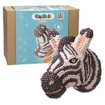 PlayMais Home Têtes d'animaux décoratives | Tête de Zebra déco Murale | Bricolage pour Filles et Garcons de 5 Ans et Plus - 9 000 pièces de mosaïque | Activités manuelles pour Enfants