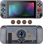 Coque Pour Switch Dockable Avec Couvercle Pour Le Joycon Et Accessoires Pour La Switch,Coque Souple De Protection Cool,4 Capuchons Pour Le Pouce,Absorption Des Chocs,Zelda Horus