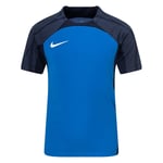 Nike Spillertrøye Dri-FIT Strike III - Blå/Navy/Hvit Barn, størrelse XS: 122-128 cm