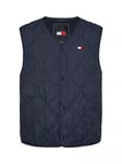 Tommy Jeans Quilted Gilet, Dark Night Navy