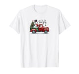 'Tis the Season Old Truck with Snowman and Christmas Tree T-Shirt