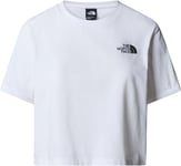 The North Face Women's Cropped Simple Dome T-Shirt TNF White, XL