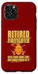 Coque pour iPhone 11 Pro Casque de pompier à la retraite Haches croisées Fiery Legacy