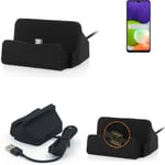 Docking Station for Samsung Galaxy A22 black charger USB-C Dock Cable