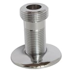 SOMATHERM FOR YOU, Raccord droit chromé 15/21 mâle 20/27 avec rosace Ø50 mm - Raccord laiton pour robinetterie, idéal pour cacher éclats de perçage, compatible eau chaude/froide