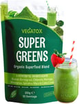 Organic Super Greens Powder 50 Servings | Boost Energy, Digestion & Immunity | |