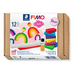 Staedtler 8023 10 - Fimo (soft/effect) , Pte à modeler extrêmement souple, Pour débutants et artistes, pains de pte à modeler - Multicolore - Set de 9, 22.5 x 17 x 2.1 cm