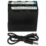 Battery for Sony PXW-Z100 NEX-FS100 PLM-100 MVC-FD97 VCL-ES06A 7800mAh