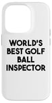 Coque pour iPhone 14 Pro Meilleur inspecteur de balle de golf au monde