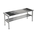 Essem Design Nostalgi bänk 100 cm Krom-aluminium