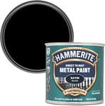 Hammerite Paint Direct to Rust Exterior Black Metal Paint, Satin Finish. Black 8