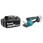 Makita Genuine 197280-8 BL1850B 18V 5.0 Ah Li-ion Battery & DUM111ZX 18V Li-ion LXT 110mm Grass Shears complete with Head Trimmer Attachment – Batteries and Charger Not Included