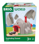 BRIO World Exploding Train Track Tunnel, Wooden Railway Accessories and Adds On, Kids Age 3 Years Up