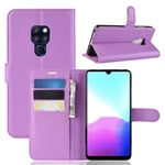 Huawei Mate 20      Pu Wallet Case    [Purple]