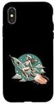 Coque pour iPhone X/XS Space Cowgirl vs Galaxy Girls dans l'espace extra-atmosphérique