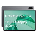 HONOR Pad X8a, 11-Inch Wi-Fi Tablet, 64GB Storage, 8300mAh Battery, Quad-speaker, Slim Metal Design, Android 14, Space Grey