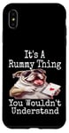 Coque pour iPhone XS Max Funny It's A Rummy Thing You Wouldn't Understand Jeu de cartes