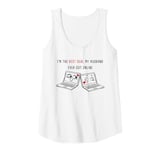 Womens Laptops in Love: Online Couples Valentine Soulmates Women's Tank Top