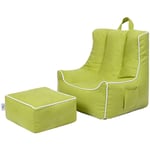 Ready Steady Bed - Pouf pour enfants avec tabouret, fauteuil ergonomique pour enfants, meubles confortables pour enfants pour le salon, mini canapé