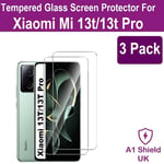 3X Gorilla Genuine Tempered Glass Screen Protector Film for Xiaomi 13T / 13T Pro