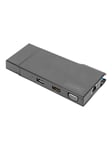 DIGITUS DA-70894 - docking station - USB 3.0 - VGA HDMI - GigE