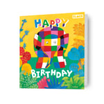 Elmer The Patchwork Elephant Children Birthday Card Includes Envelope 7x6 Inches