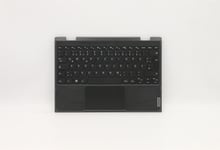 Lenovo 300e 2nd Gen Palmrest Cover Touchpad Keyboard German Black 5CB1B02680