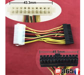 Cable 20 pins vers 24 pins adaptateur Alimentation carte mere 20 femelle-24 male