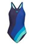 Women's Arena Waves Profile Swimsuit Swim Pro Back Sport Swimsuits Navy Arena