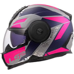 LS2, Casque Moto Modulable Scope II OXYD Grey Blue Purple, L