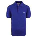 Lacoste Classic Fit Mens Blue Polo Shirt - Navy Cotton - Size X-Small