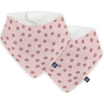 Alvi ® Triangle skjerf 2-pakning Curly Dots rosa