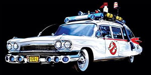 Pyramid International Ghostbusters (Car) -Canvas Print 50 X 100cm, Wood, Multi-Colour, 50 x 100 x 1.3 cm