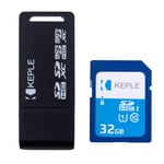 32GB SD Memory Card with USB Reader Adapter Compatible with Nikon COOLPIX S6900 S7000 S9900 S33 S32 S31 S01 S02 S6800, SLR L26 L810 L610 L820 L28, W100 W300 B600 A100 A300 A900 A1000 Digital Camera