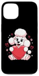 iPhone 13 Cute Poodle Love Heart Valentines Day Poodle Lover Case