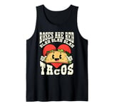 Funny Valentines Day Roses Are Red Blah Taco Lover Foodie Tank Top